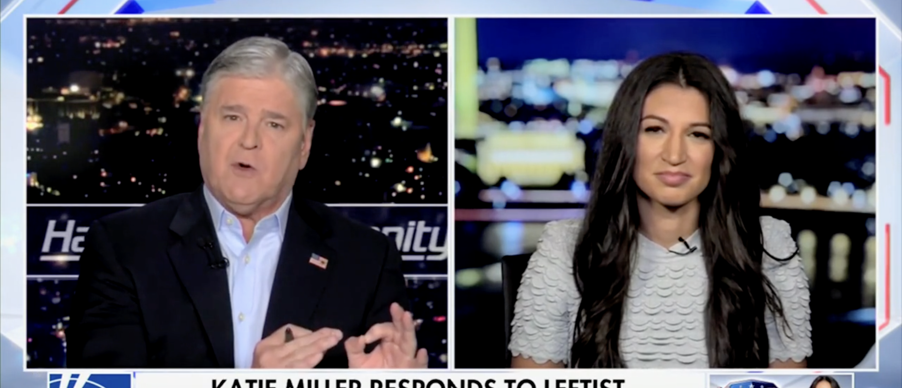 Katie Miller on "Hannity" calling out AOC [Screenshot/Fox News/"Hannity"]